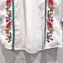 Floral Embroidered Ramie Top-12