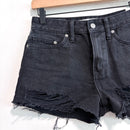 Distressed Jean Shorts-2