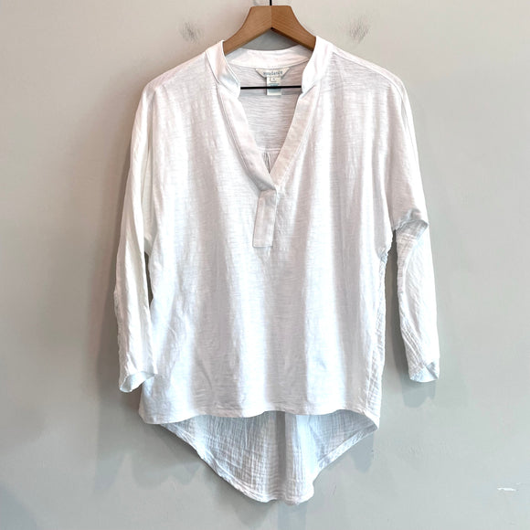High Low Hem Cotton Top