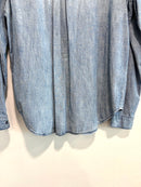 1/2 Button Utility Chambray Top-8