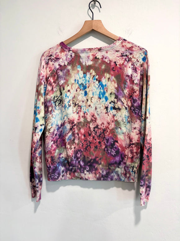 Tie Dye Floral Cardigan