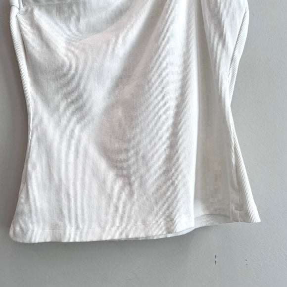 Ribbed One Shoulder Top