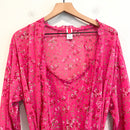 2PC Floral Sleep Dress Robe Set-3
