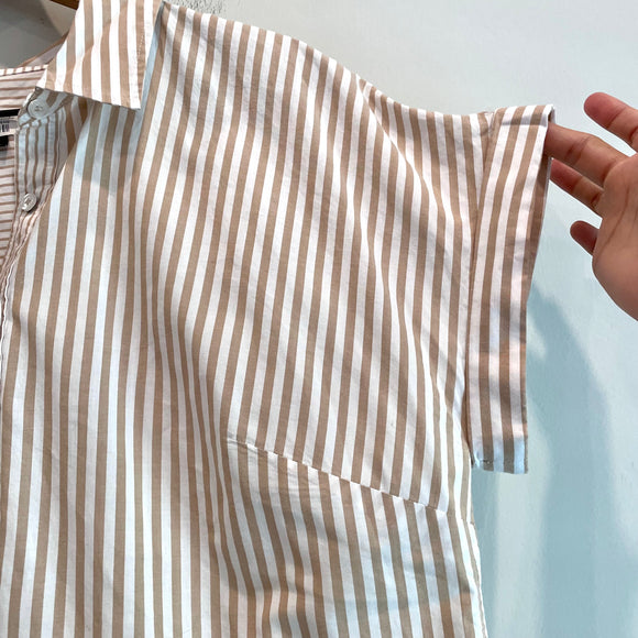 Striped Button Back Popover Top