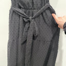 Halter Swiss Dot Maxi Dress-3