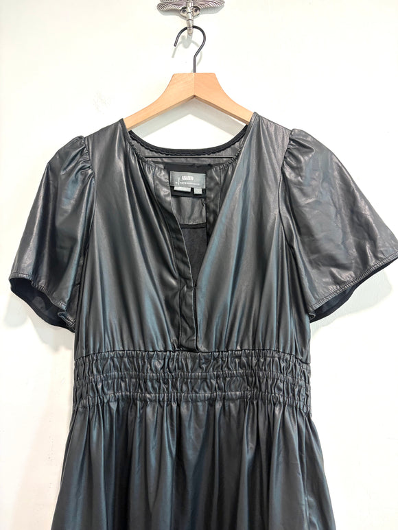 Faux Leather Dress