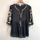 Embroidered Beaded Top-2