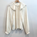 Metallic Heart Pleated Blouse-9
