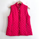 Quilted Ruffle Puff Vest Jacket-2
