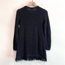 Textured Fringe Hem Sweater-9