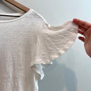 Linen Ruffle Sleeve Top-5