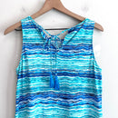 Sleeveless Stretch Flounce Dress-9