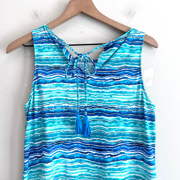 Sleeveless Stretch Flounce Dress