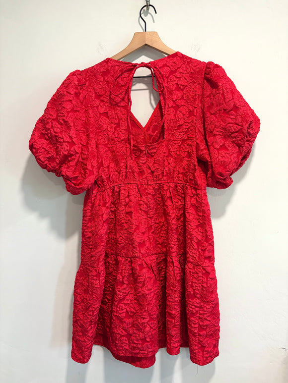 Jacquard Tiered Dress