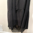 Halter Swiss Dot Maxi Dress-4