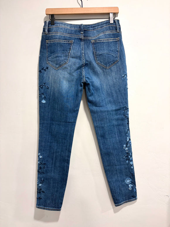 Floral High Rise Jeans
