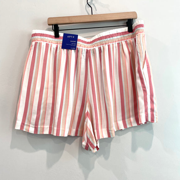 Striped Pull On Shorts