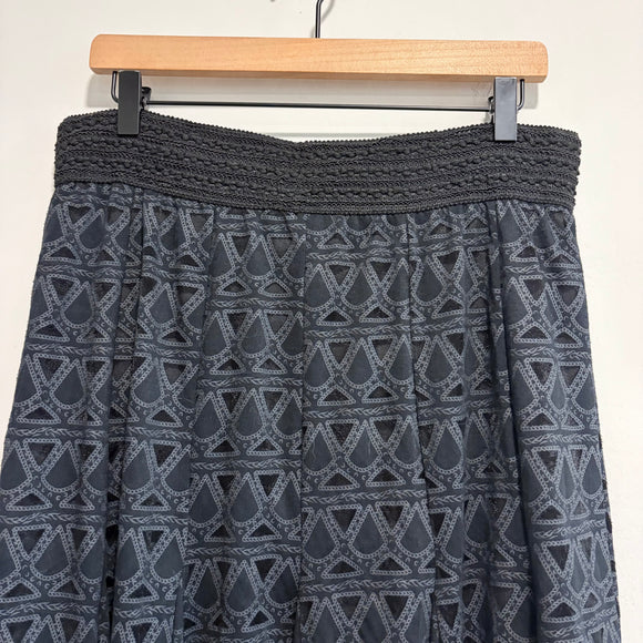 Geometric Midi Skirt