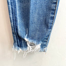 Distressed Raw Hem Skinny Jeans-4