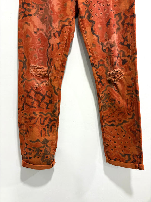 Motif Boyfriend Slim Jeans