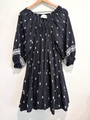 Embroidered Belted Dress-3