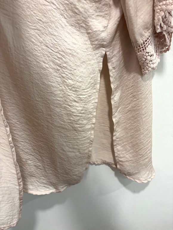 Floral Embroidered Kimono Cardigan