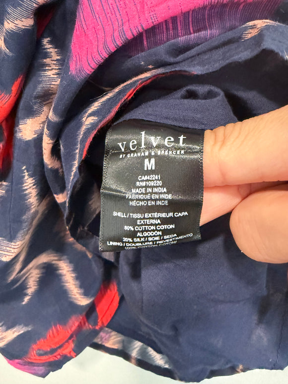Geometric Flutter Sleeve Dress