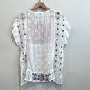 Floral Eyelet Embroidered Top-8