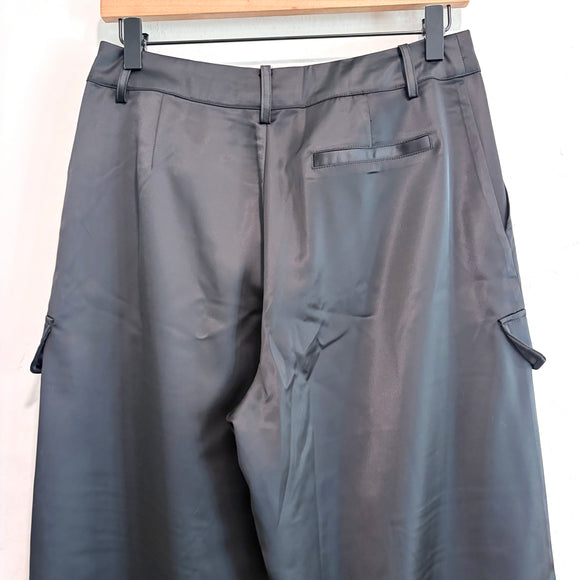 Satin Cargo Pants