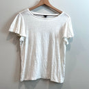 Linen Ruffle Sleeve Top-2