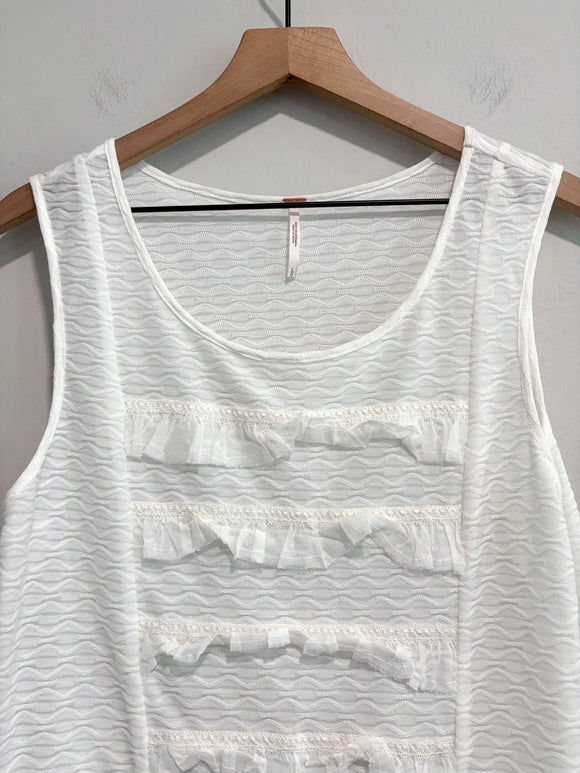 Ruffle Trim Tunic Top