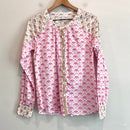 Geometric Button Down Top-2