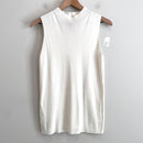Sleeveless Mock Neck Sweater-2