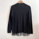 Fringe Hem Open Front Cardigan-7