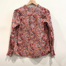 Floral 1/4 Button Top-7