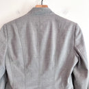 Wool Blend Contrast Cuff Blazer Jacket-12