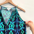 Patterned Stretch Shift Dress-7