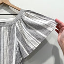 Striped Linen Blend Top-5