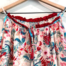 Cold Shoulder Floral Silk Top-3