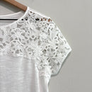 Short Sleeve Lace Tee-4