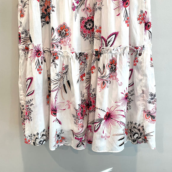 Floral Paisley Ruffle Dress