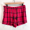 Plaid Tassel Pajama Shorts-1