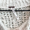 Cold Shoulder Open Knit Chunky Sweater-8