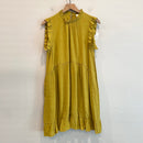 Sleeveless Ruffle Trim Dress-2