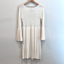 Knit Bell Sleeve Sweater Dress-9