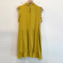 Sleeveless Ruffle Trim Dress-8