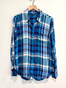 Flannel Button Down Top-2
