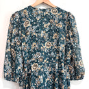 Floral Wrap Midi Dress-8