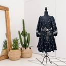 Embroidered Belted Dress-1