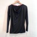 Draped Long Sleeve Top-2